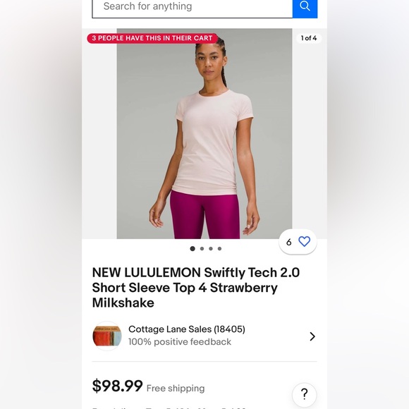 Lululemon swiftly - Picture 4 of 4